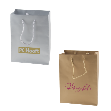 Glanzend papieren tas, 220x290x100 mm